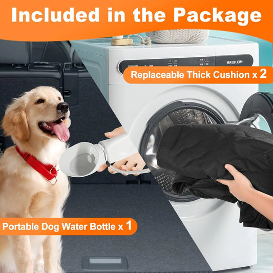 Waterproof Pet Travel Accessories Foldable Dog Car Seat Car Pet Seat Safety Hammock Trunk Mat Car Rear Back Seat Protector