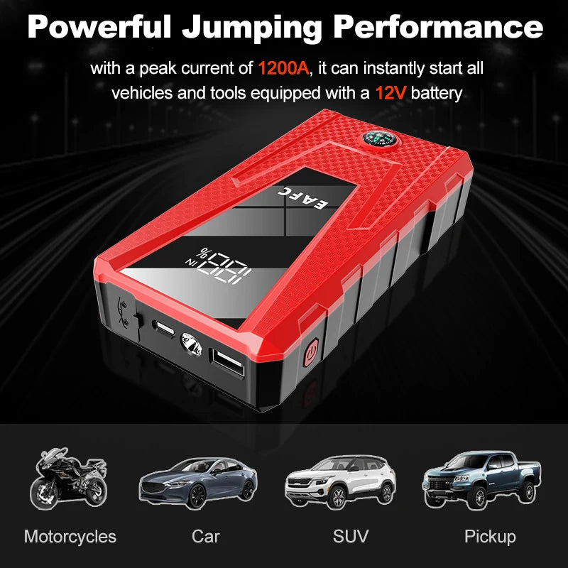 BCA™ Multi-Mode 12V Car Jump Starter (2000A / 1200A / 600A)