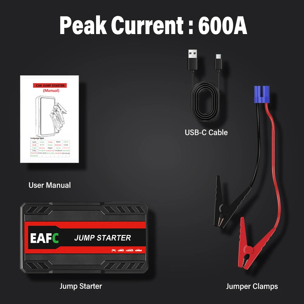 BCA™ Multi-Mode 12V Car Jump Starter (2000A / 1200A / 600A)