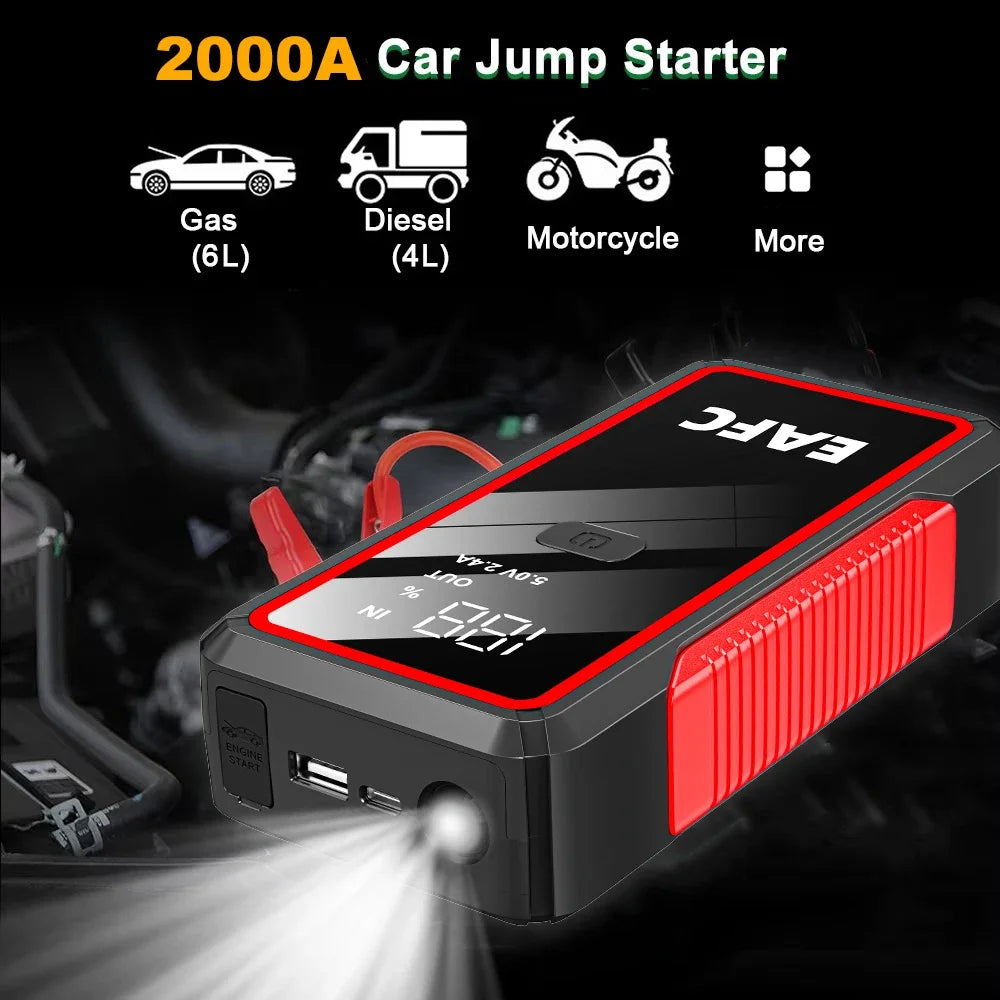 BCA™ Multi-Mode 12V Car Jump Starter (2000A / 1200A / 600A)