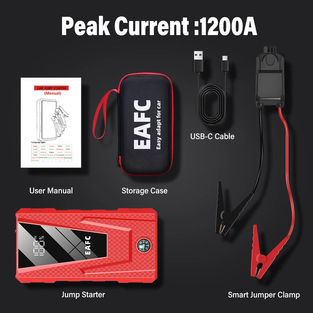 BCA™ Multi-Mode 12V Car Jump Starter (2000A / 1200A / 600A)