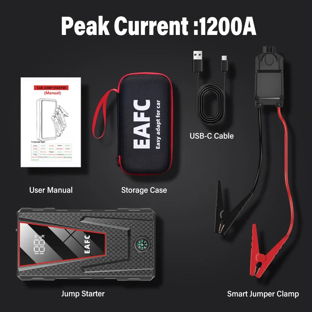 BCA™ Multi-Mode 12V Car Jump Starter (2000A / 1200A / 600A)