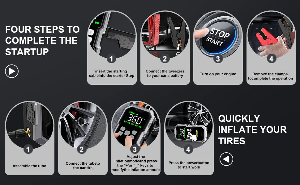 BCA™ Portable Jump Starter & Power Bank