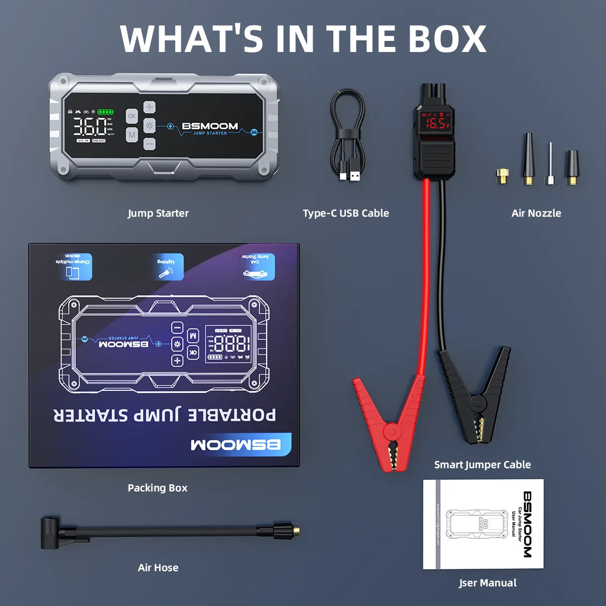BCA™ Portable Jump Starter & Power Bank