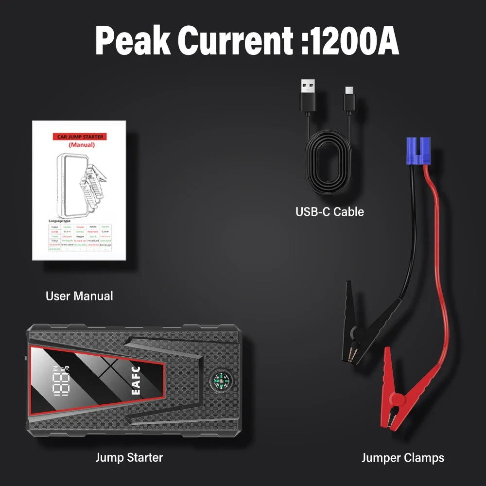BCA™ Multi-Mode 12V Car Jump Starter (2000A / 1200A / 600A)