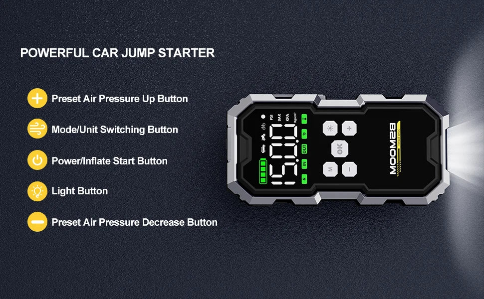 BCA™ Portable Jump Starter & Power Bank